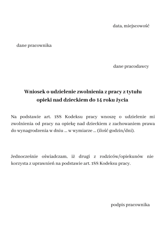 Zdjęcie Ile dni przysługuje na opiekę nad dzieckiem? Sprawdź swoje prawa i uniknij błędów