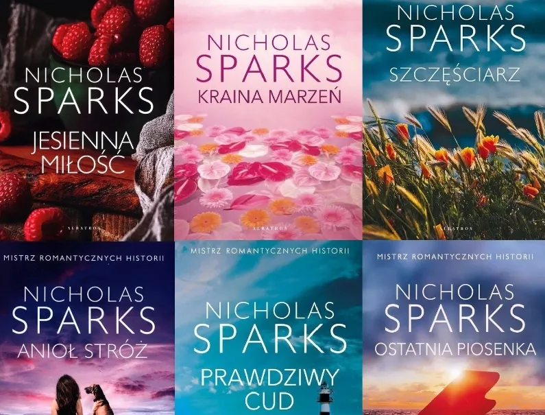 Zdjęcie Kompletna lista książek Sparksa - powieści romantyczne na każdy dzień