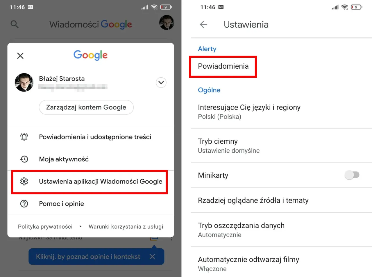 Zdjęcie Jak włączyć wiadomości Google w telefonie i cieszyć się ich możliwościami
