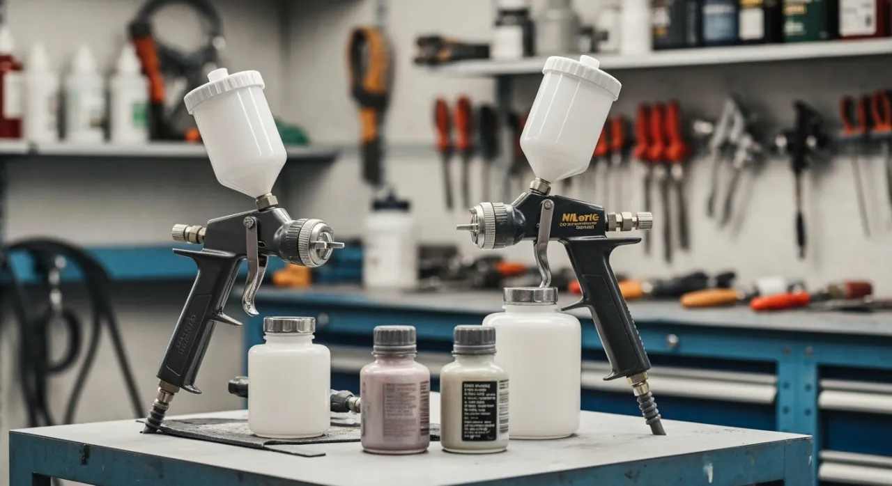 Zdjęcie Jaki pistolet do farb olejnych? Wyb&oacute;r, parametry i technika