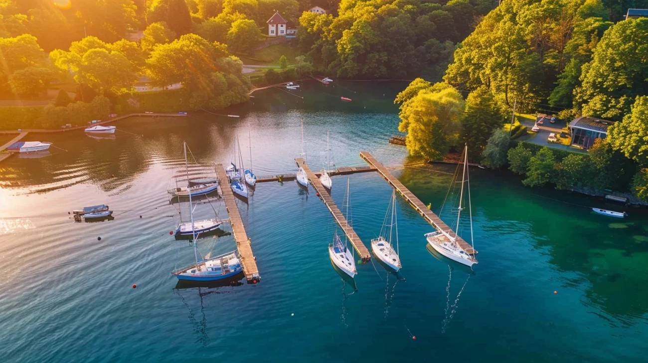 Zdjęcie Marina w Górkach Zachodnich - żeglarstwo i przystań jachtowa