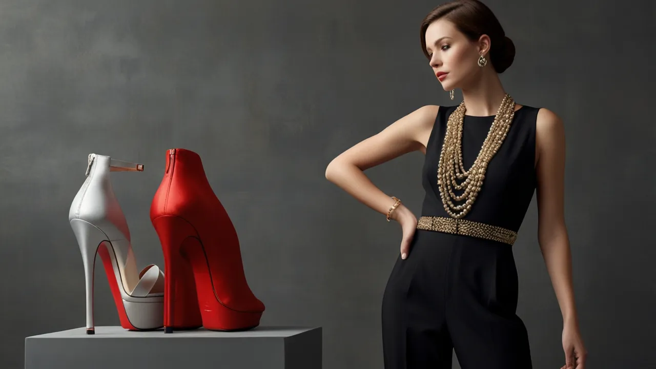 Zdjęcie Jakie dodatki do czarnego eleganckiego kombinezonu podkreślą Twój styl?