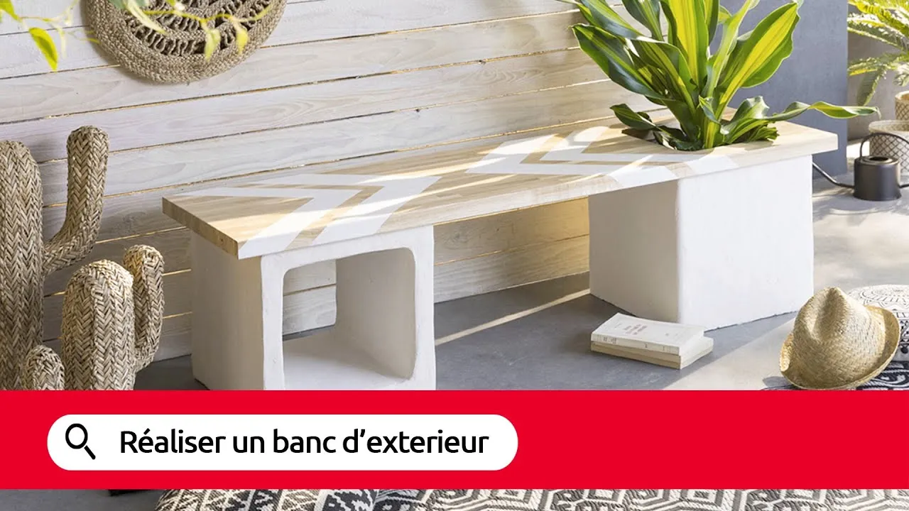 Zdjęcie Fabriquer un banc béton extérieur facilement : astuces et matériaux essentiels