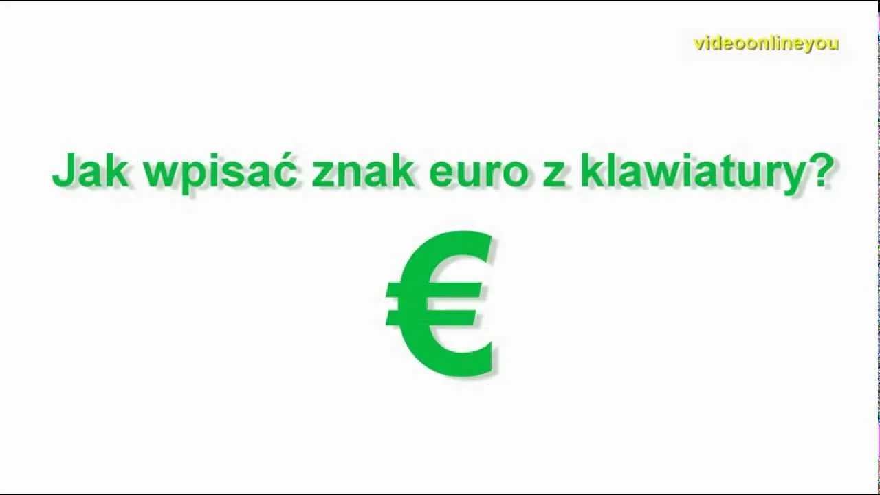 Zdjęcie Jak zrobić symbol euro – proste sposoby na łatwe wprowadzenie znaku