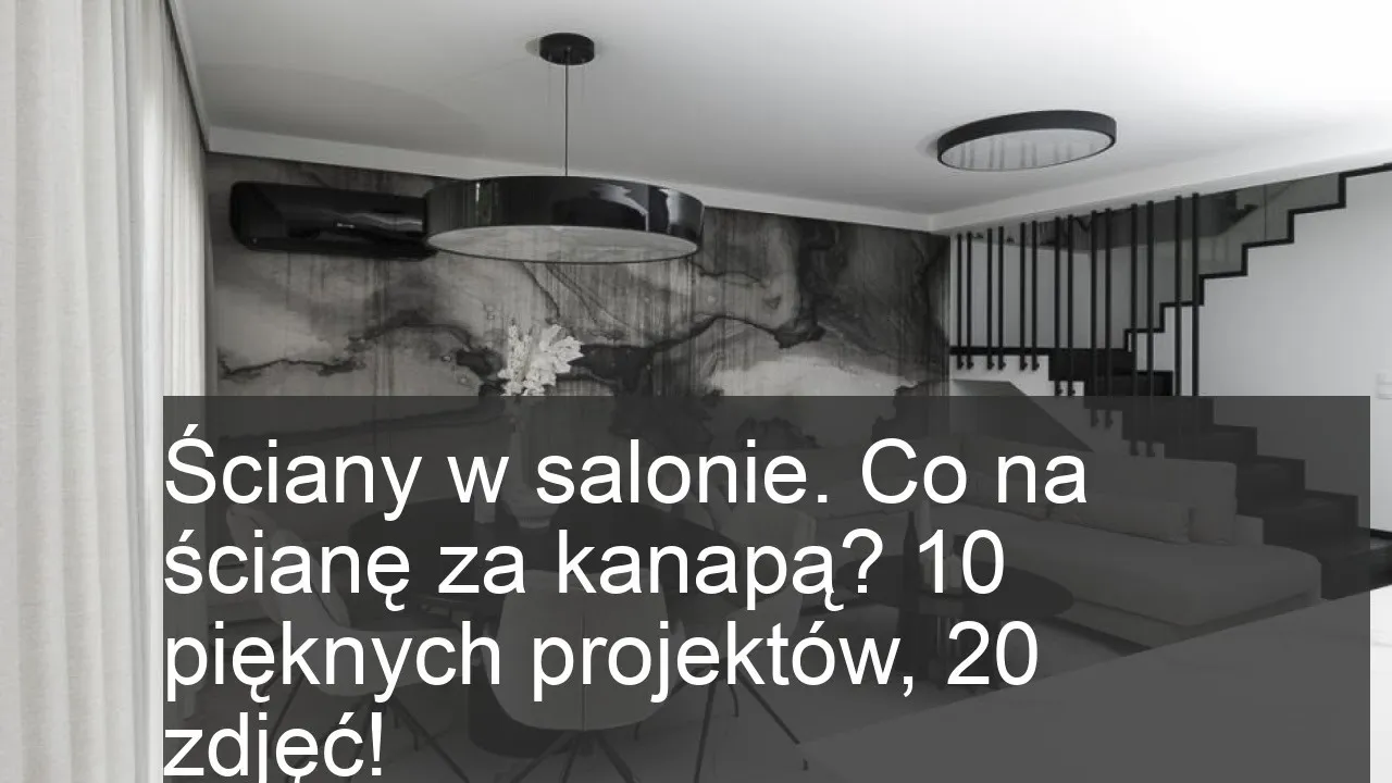 Zdjęcie Pomysły na ścianę za kanapą, które zmienią Twój salon na lepsze