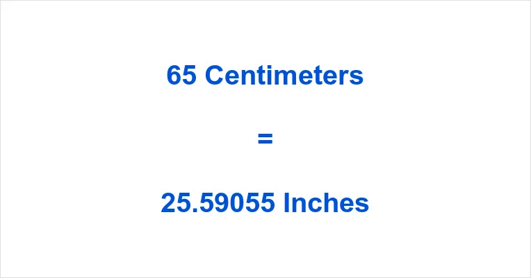 Zdjęcie 65 cm ile to cali? Prosta konwersja jednostek - wyjaśnienie