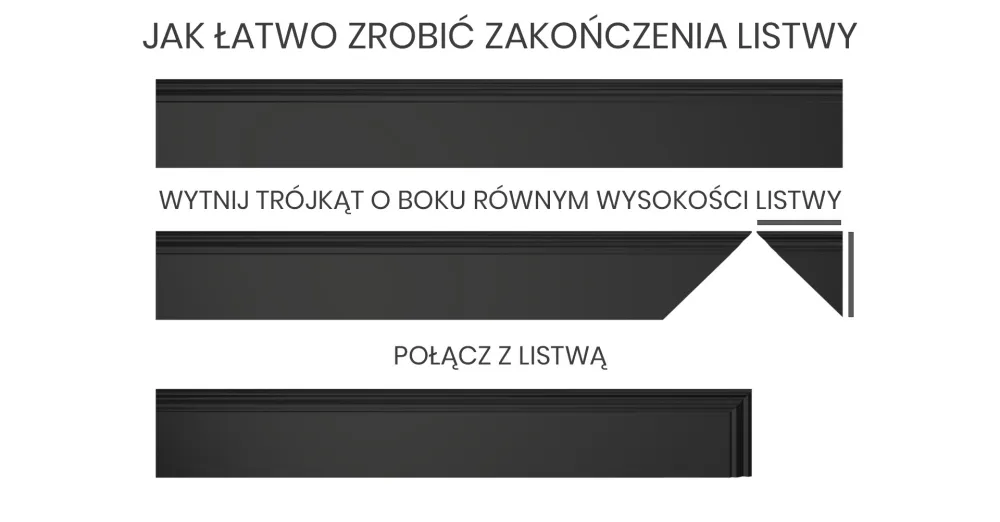 Zdjęcie Jak zakończyć listwę mdf, aby uniknąć nieestetycznych połączeń