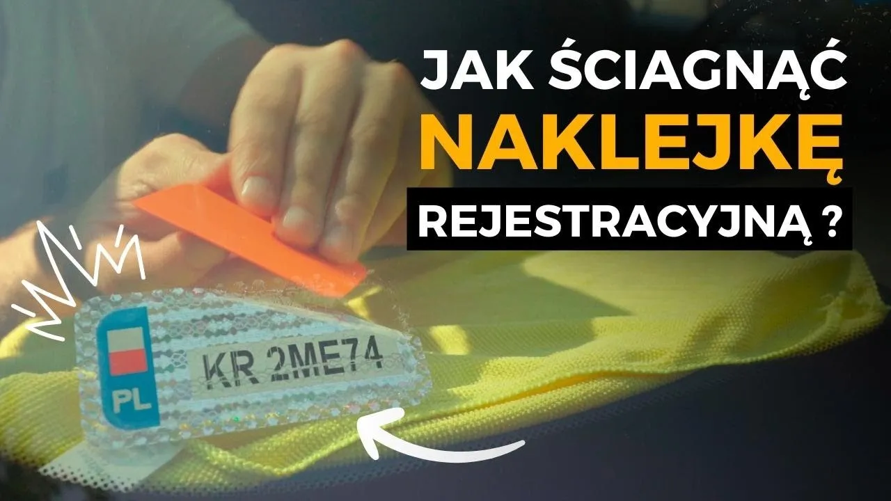 Zdjęcie Jak usunąć naklejkę rejestracyjną z samochodu bez uszkodzeń szyby