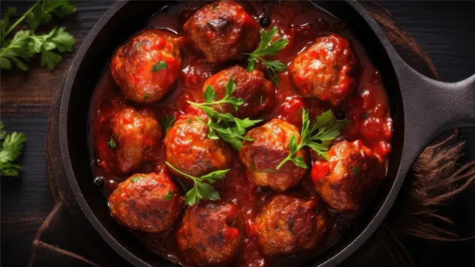 Zdjęcie Pulpety w sosie pomidorowym: Odkryj najlepsze dodatki i zaskocz smakiem!