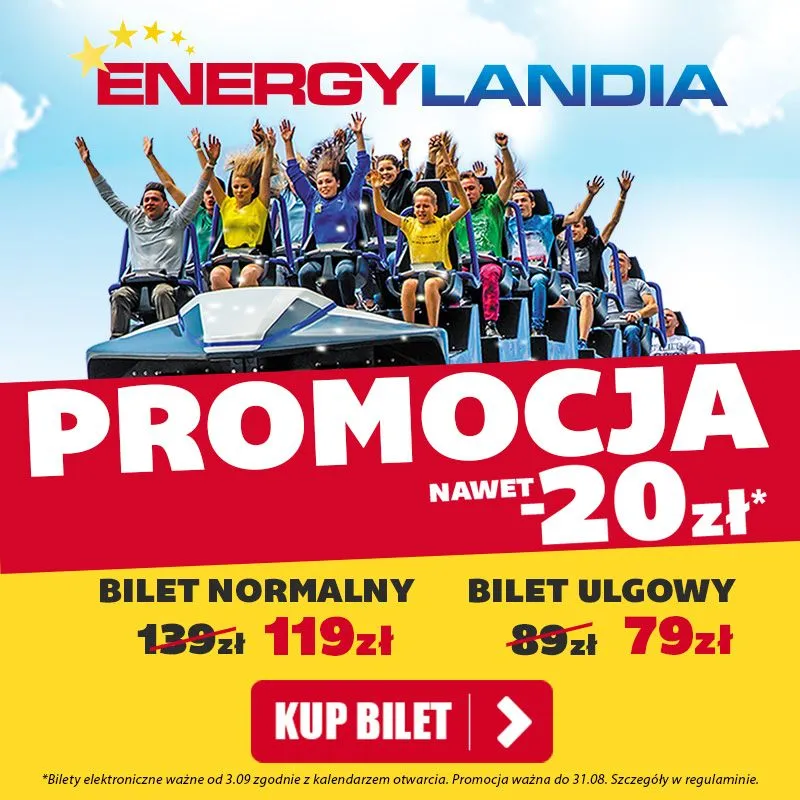 Zdjęcie Bilety do Energylandii: Aktualne ceny i zniżki - Sprawdź teraz!
