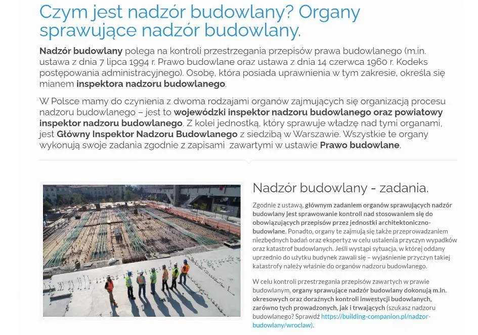 Zdjęcie Nadzór budowlany czym się zajmuje i dlaczego jest kluczowy w budownictwie