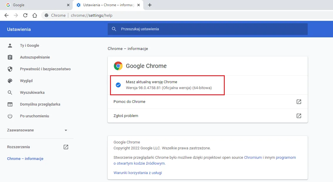 Zdjęcie Jak zaktualizować Chrome i uniknąć problemów z bezpieczeństwem