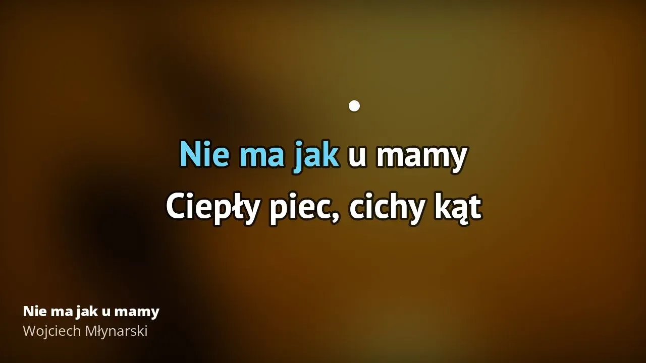 Zdjęcie Podkład muzyczny Nie ma jak u mamy - idealny do karaoke i zabawy
