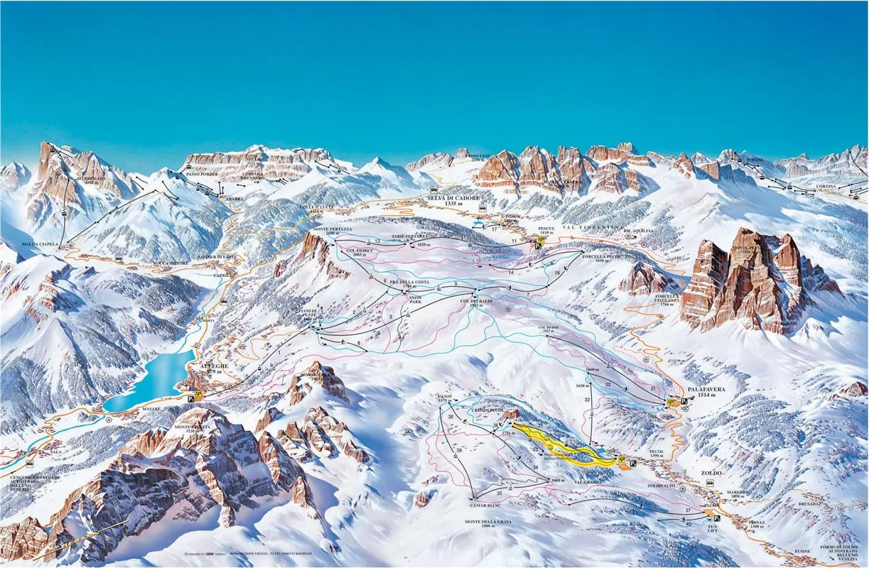 Zdjęcie Civetta Snowpark: Niezapomniane wrażenia dla snowboardzistów w Dolomitach