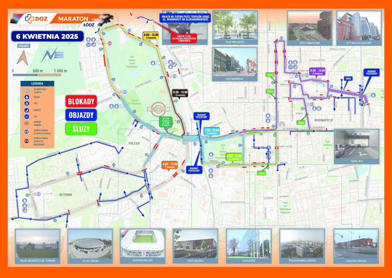 Zdjęcie Łódź: Mapa Dzielnic z 10 Najważniejszymi Ulicami Do Odwiedzenia