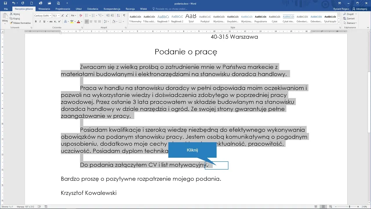 Zdjęcie Jak napisać podanie w Wordzie - krok po kroku bez błędów