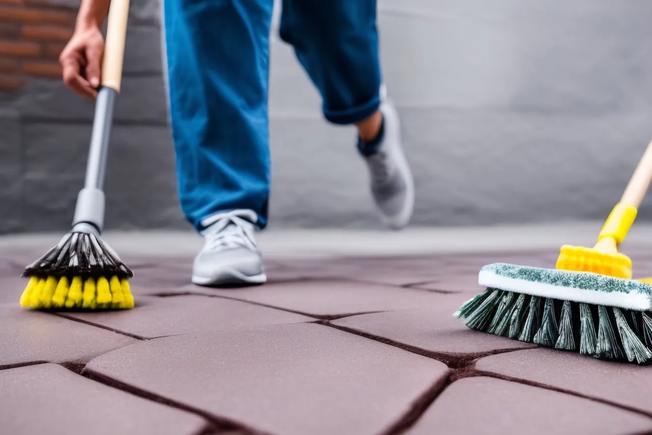 Zdjęcie Jak wyczyścić kostkę brukową: 5 skutecznych metod bez chemii