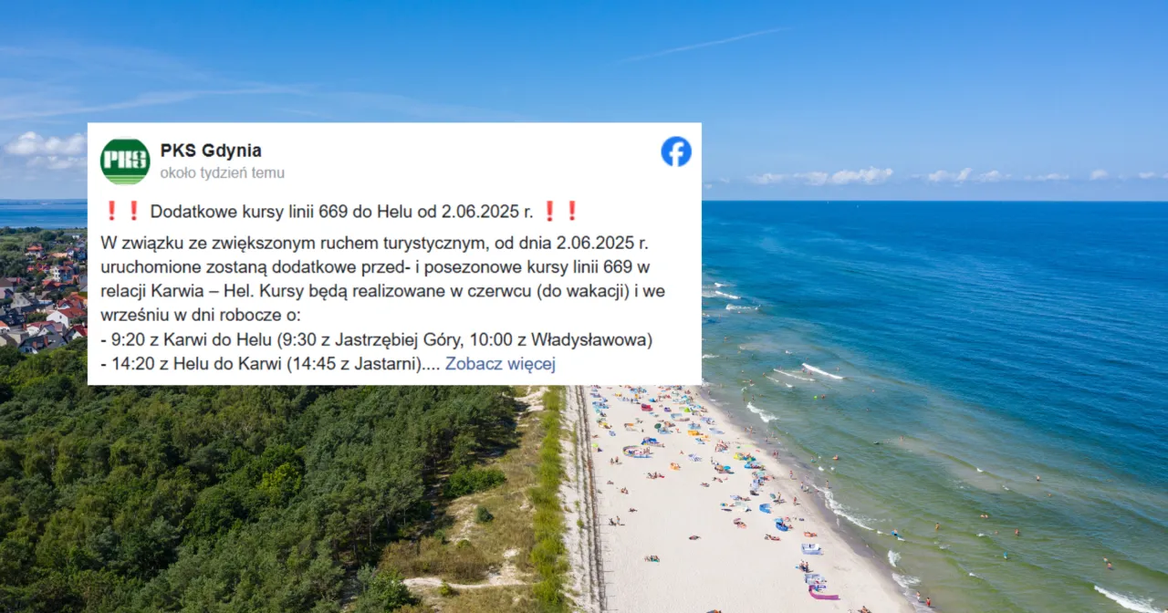 Zdjęcie Jak dojechać z Jastrzębiej Góry do Helu - najlepsze opcje transportu