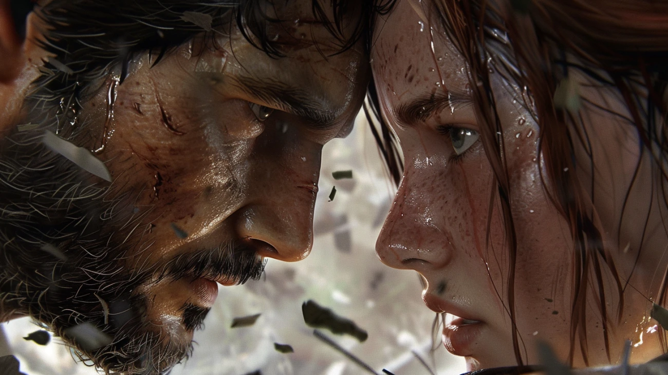 Zdjęcie The Last of Us - plakat z bohaterami kultowej gry
