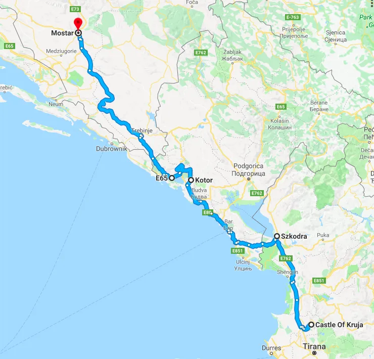Zdjęcie Najlepsza trasa do Albanii: uniknij korków i ciesz się podróżą