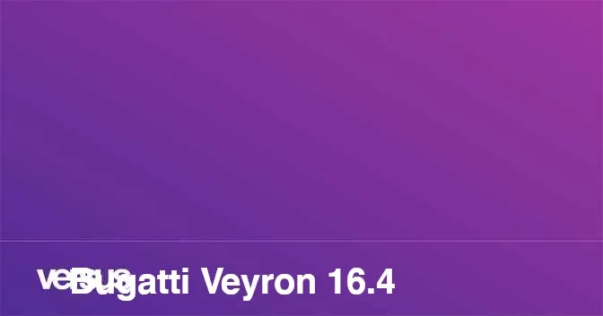 Zdjęcie Bugatti Veyron ile ma koni? Zaskakujące fakty o mocy silnika