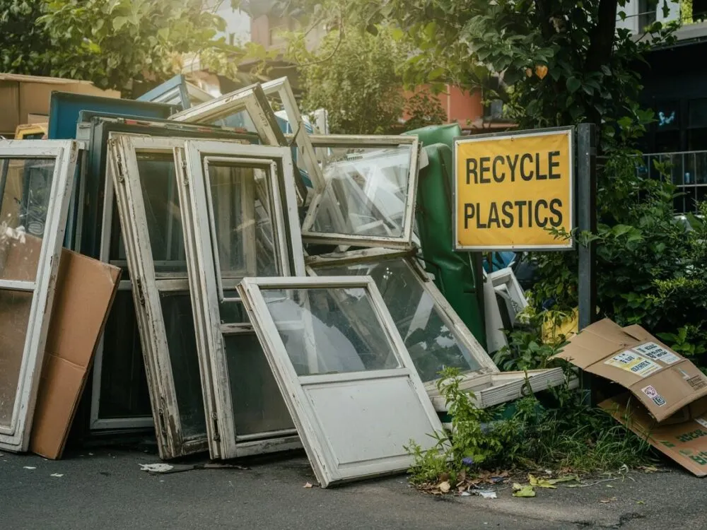Zdjęcie Gdzie wyrzucić szyby okienne, aby uniknąć problemów z recyklingiem?