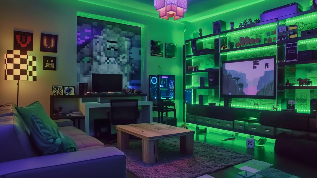 Zdjęcie Dekoracje Minecraft: Jak stworzyć niepowtarzalny świat w twoim pokoju