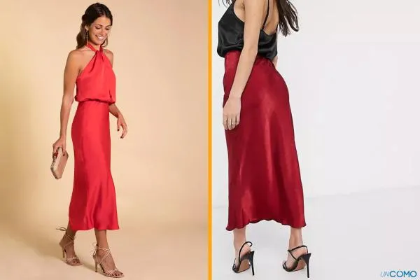 Zdjęcie Estilos irresistibles para lucir una falda satinada blanca elegante