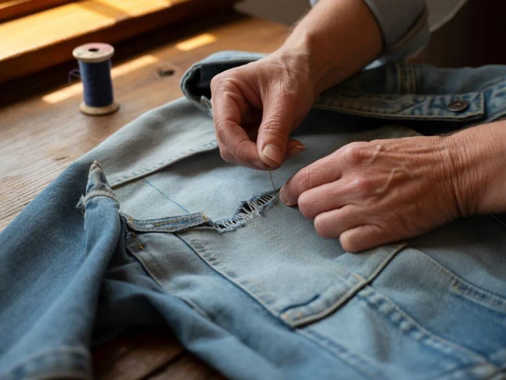 Zdjęcie Jak naprawić dziurę w kurtce? Szybko, łatwo i skutecznie!