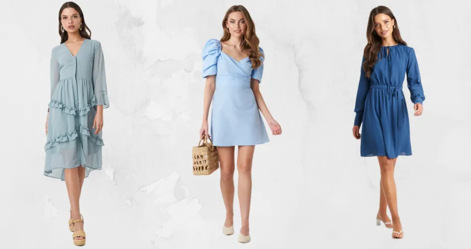 Zdjęcie Niebieska sukienka: Stylizacje na każdą okazję i dopasowanie dodatk&oacute;w