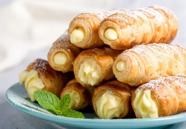 Zdjęcie Rurki z kremem przepis na ciasto, które zachwycą Twoich gości