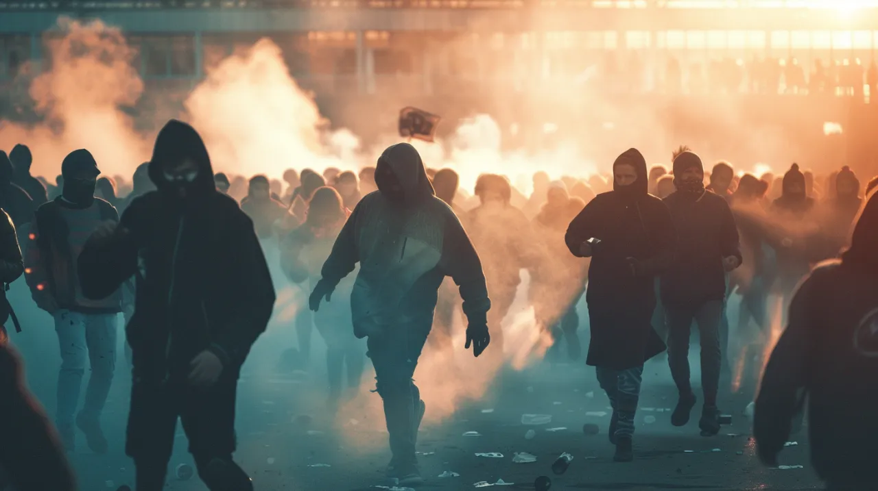 Zdjęcie Kibole Ruchu Chorzów: Skandal na stadionie