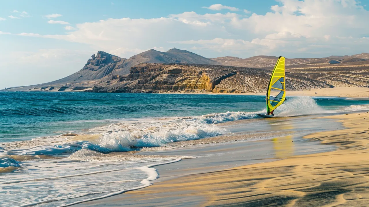 Zdjęcie Fuerteventura windsurfing: raj dla miłośników sportów wodnych na Fuerteventurze