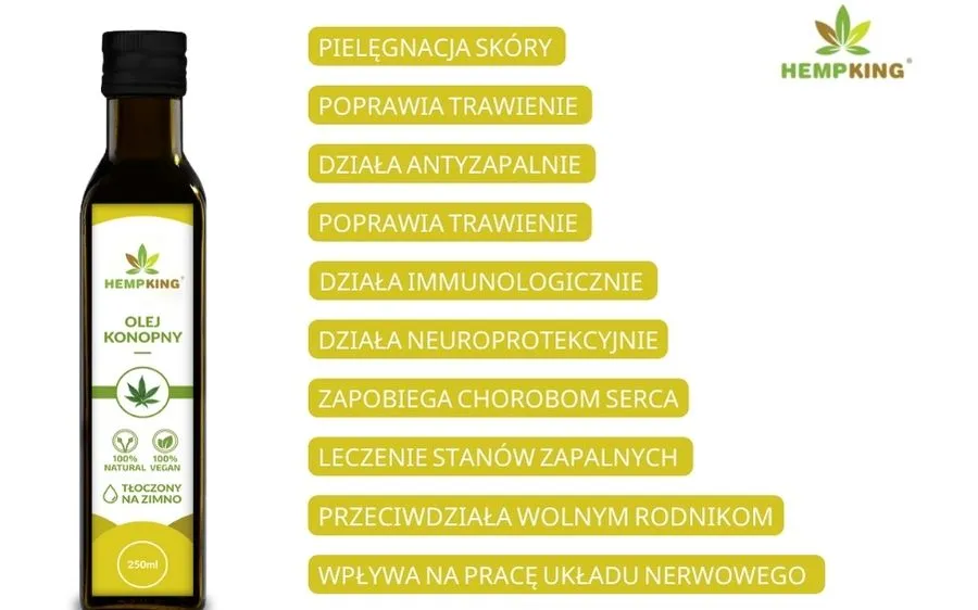 Zdjęcie Jakie właściwości ma olej konopny? Sekrety zdrowotnych korzyści i zastosowania