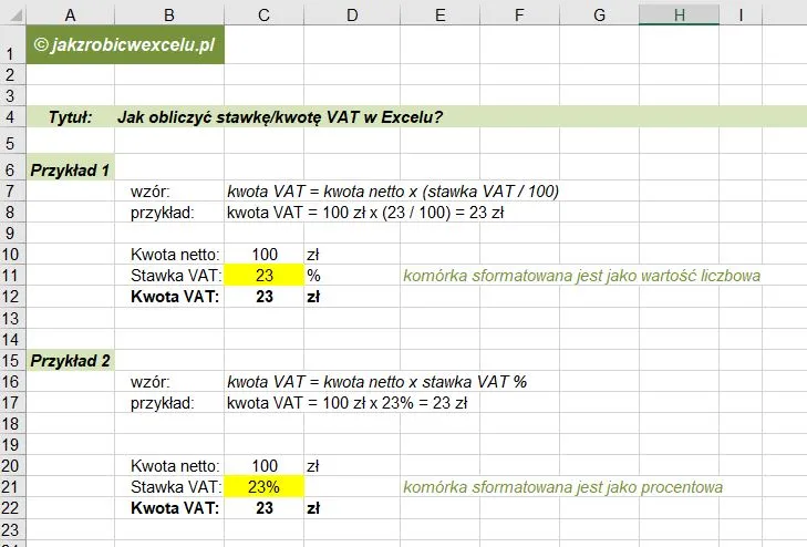Zdjęcie Proste obliczanie wartości brutto w Excelu: kompletny poradnik z formułami