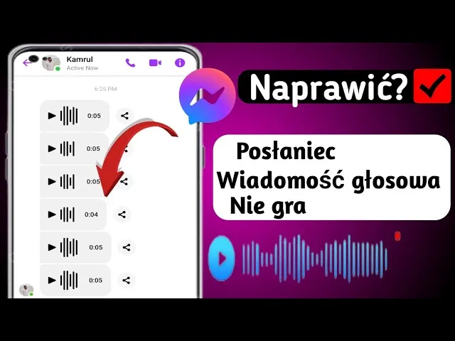 Zdjęcie Dlaczego nie mogę odsłuchać wiadomości głosowej na Messengerze? Oto rozwiązania