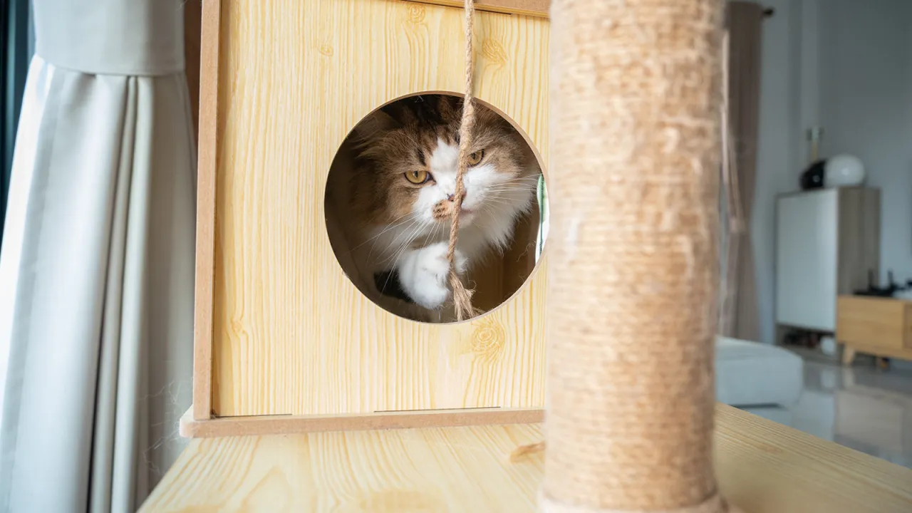 Zdjęcie Jak zbudować drzewko dla kota DIY - proste pomysły i materiały