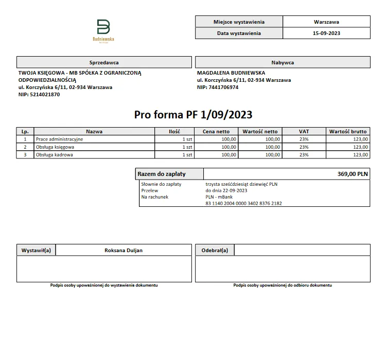 Zdjęcie Faktura proforma: Czym jest, kiedy ją wystawić i jak odróżnić od VAT?