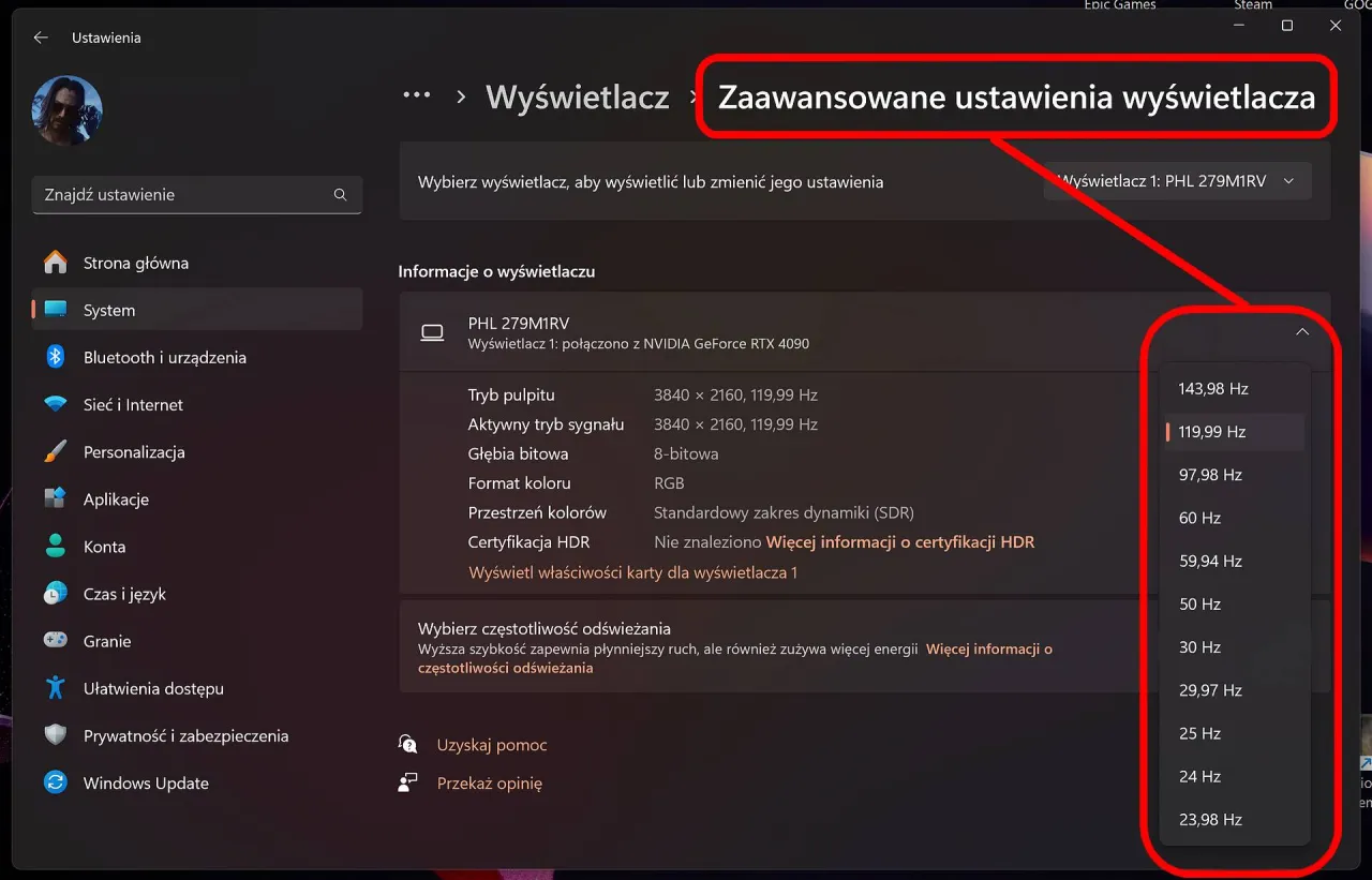 Zdjęcie Jak ustawić 144Hz w monitorze i cieszyć się płynniejszym obrazem