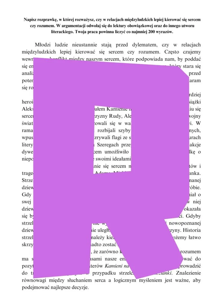 Zdjęcie Kierować się sercem czy rozumem rozprawka: dylemat, który musisz rozwiązać