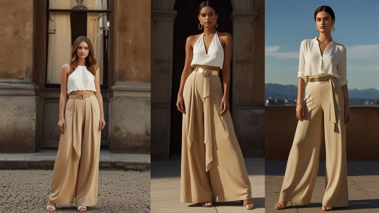Zdjęcie Eleganckie spódnico spodnie na wesele - jak modnie połączyć styl z wygodą