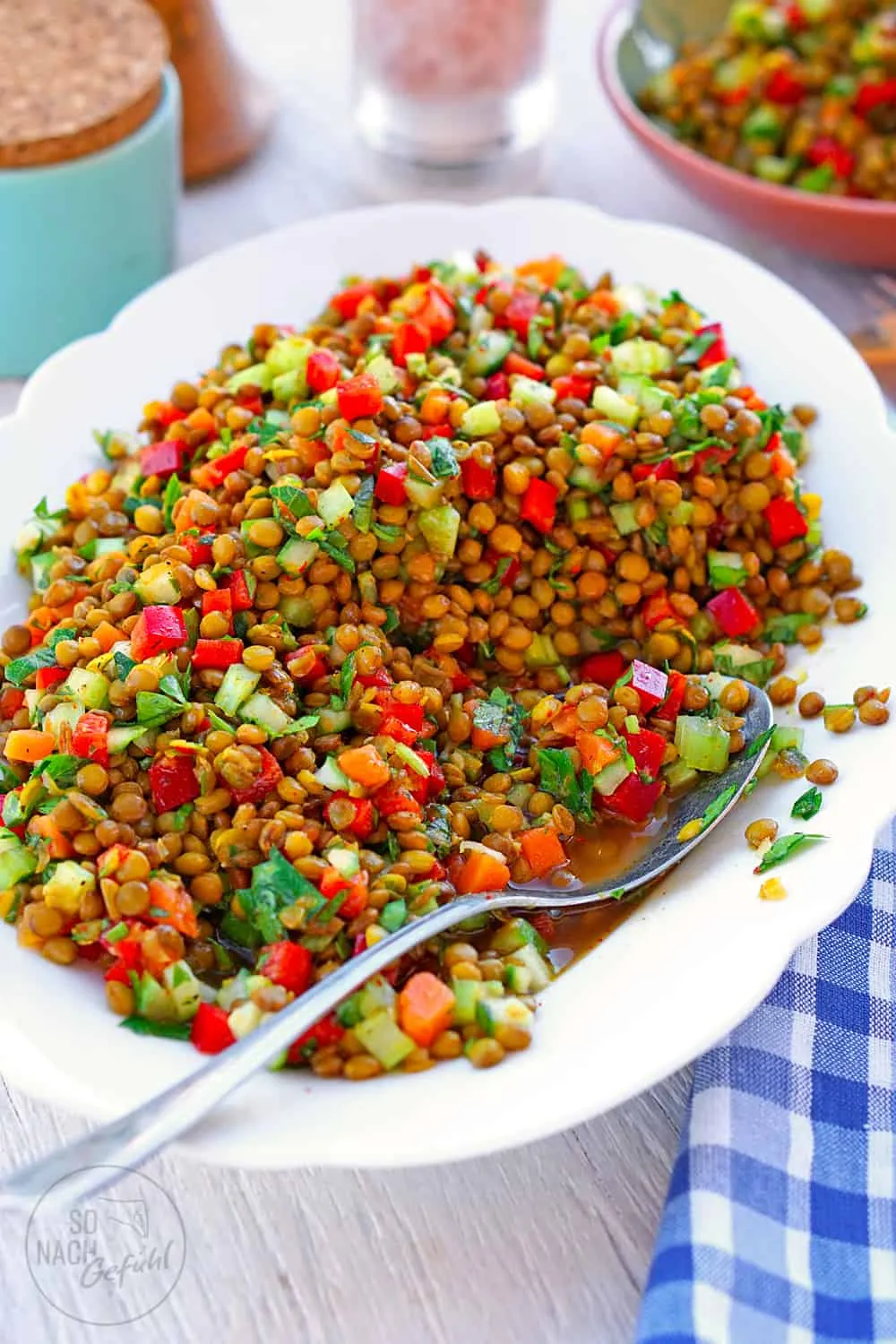 Zdjęcie Einfaches Rezept für Linsensalat – gesund und lecker genießen