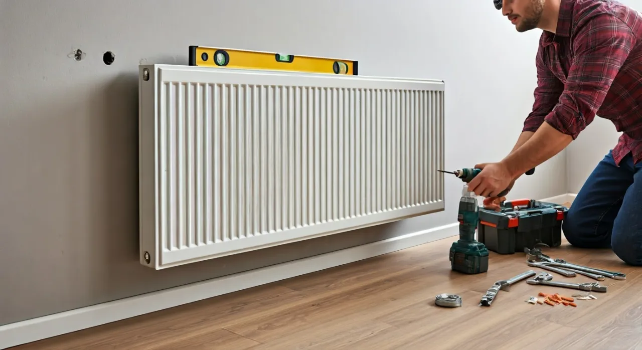 Zdjęcie Jak zamontować grzejnik na ścianie? Poradnik krok po kroku