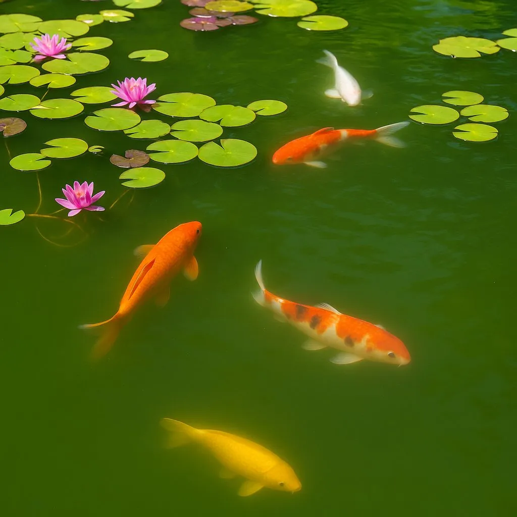Zdjęcie Praktische Tipps: Was hilft gegen grünes Wasser im Teich?