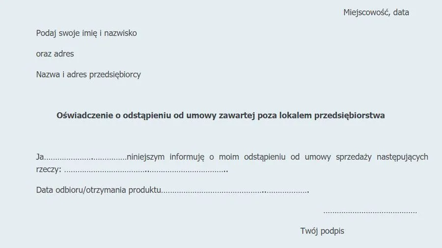 Zdjęcie Jak odstąpić od umowy zawartej na pokazie i uniknąć problemów
