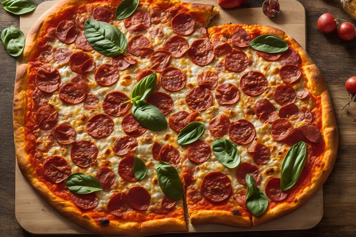 Zdjęcie Recette Pizza Pepperoni Maison : Les Secrets des Pros Révélés