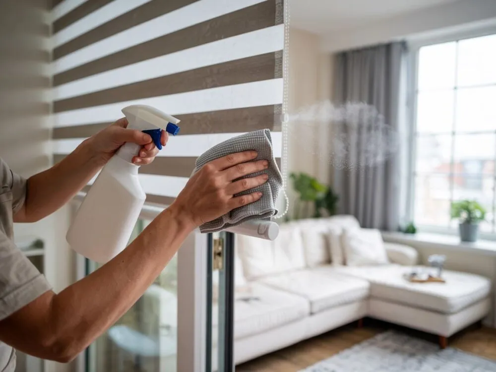 Zdjęcie Jak skutecznie usunąć pleśń z rolet dzień noc bez wymiany materiału