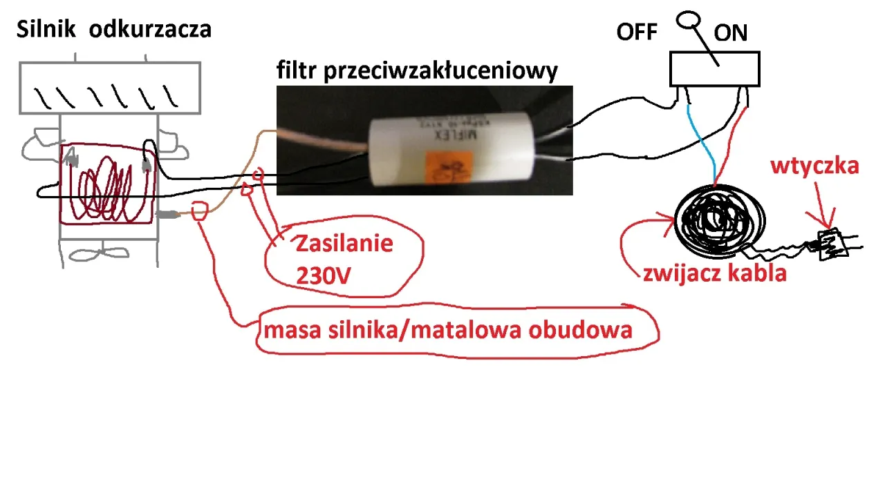 Zdjęcie Jak bezpiecznie podłączyć silnik odkurzacza na krótko: 5 kroków