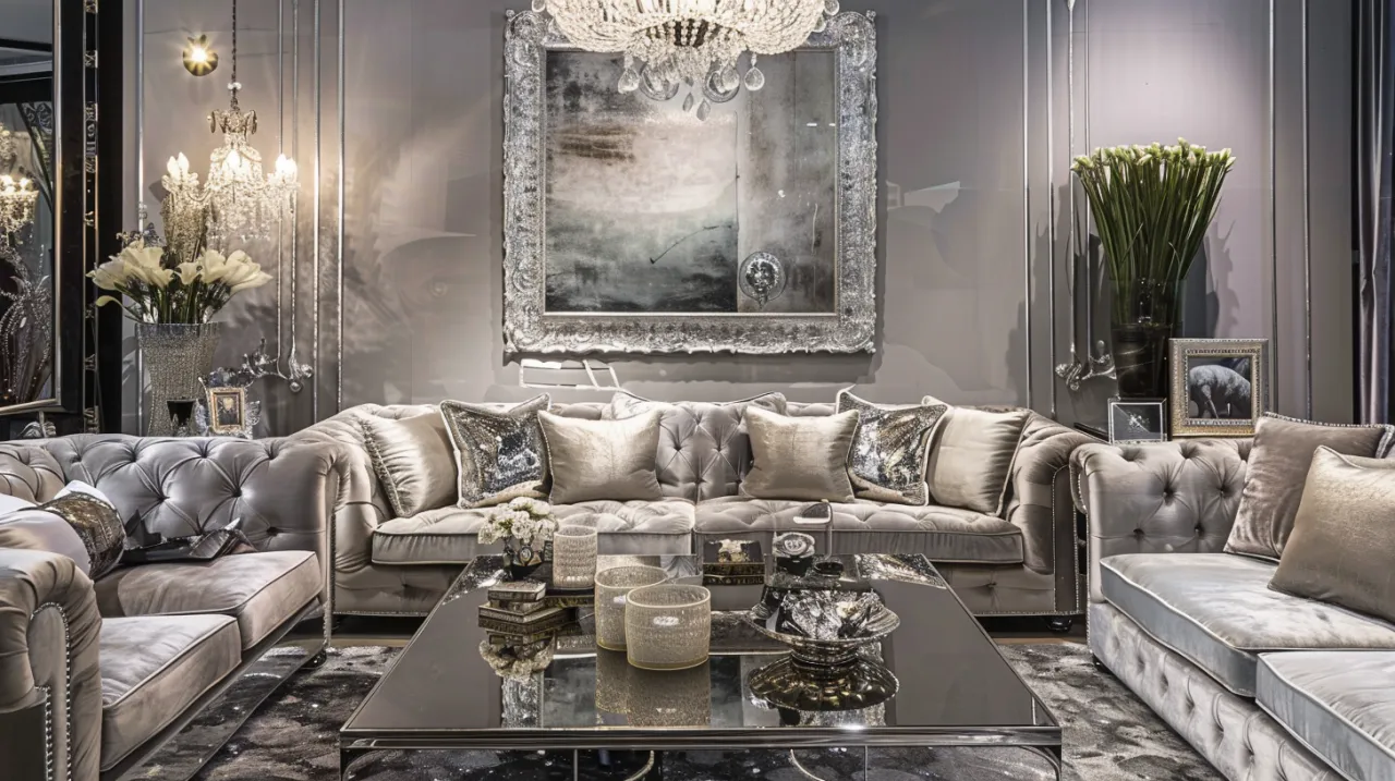Zdjęcie Dekoracje glamour srebrne – jakie są trendy w dekoracjach glamour srebrnych?