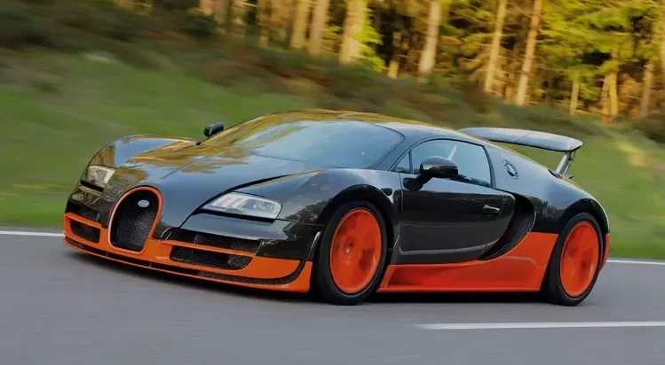 Zdjęcie Bugatti Veyron ile do 100 km/h - Zaskakujące osiągi przyspieszenia
